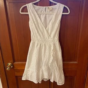 White eyelet dress